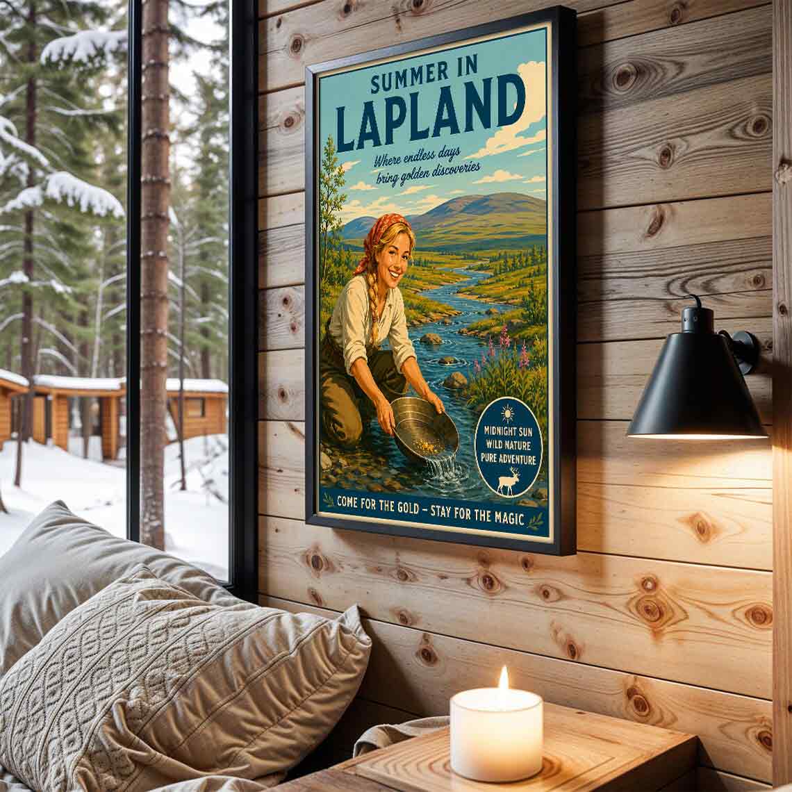 Juliste Lappi kullanhuuhdonta 6 LÖ 50×70 70x100aaa