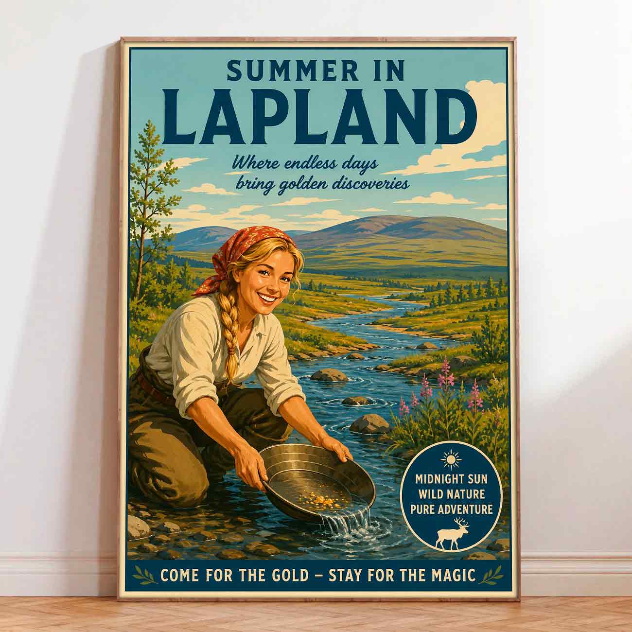 Juliste Lappi kullanhuuhdonta 6 LÖ 50×70 70x100aaaa