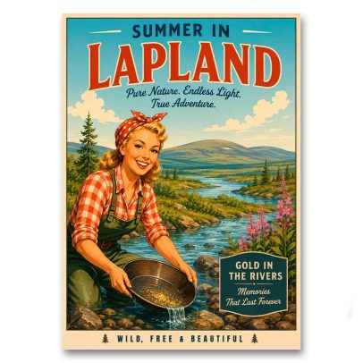Juliste Summer in Lapland - Wild, free &amp; beautiful