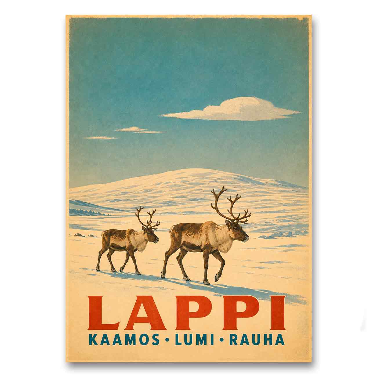 Juliste Lappi porot tunturilla 1 LÖ 50×70 70x100_2