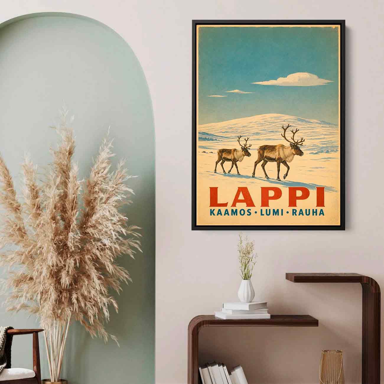 Juliste Lappi porot tunturilla 1 LÖ 50×70 70x100_2aa
