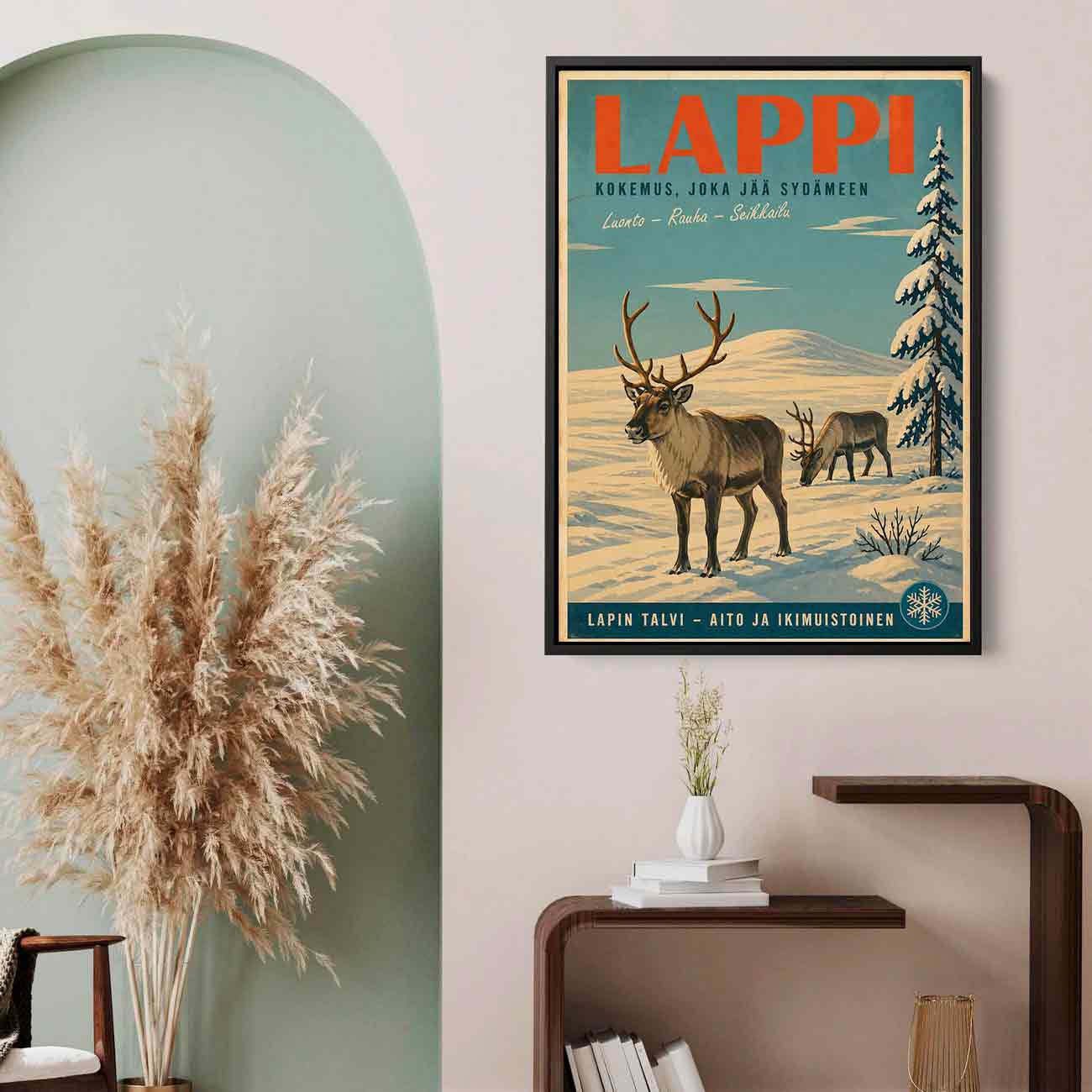 Juliste Lappi porot tunturilla LÖ 50×70 70x100_2aaa