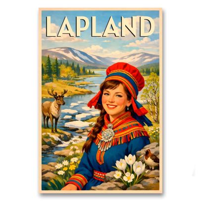Juliste Kevät Lapissa