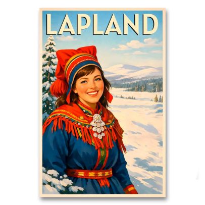 Juliste Talvi Lapissa