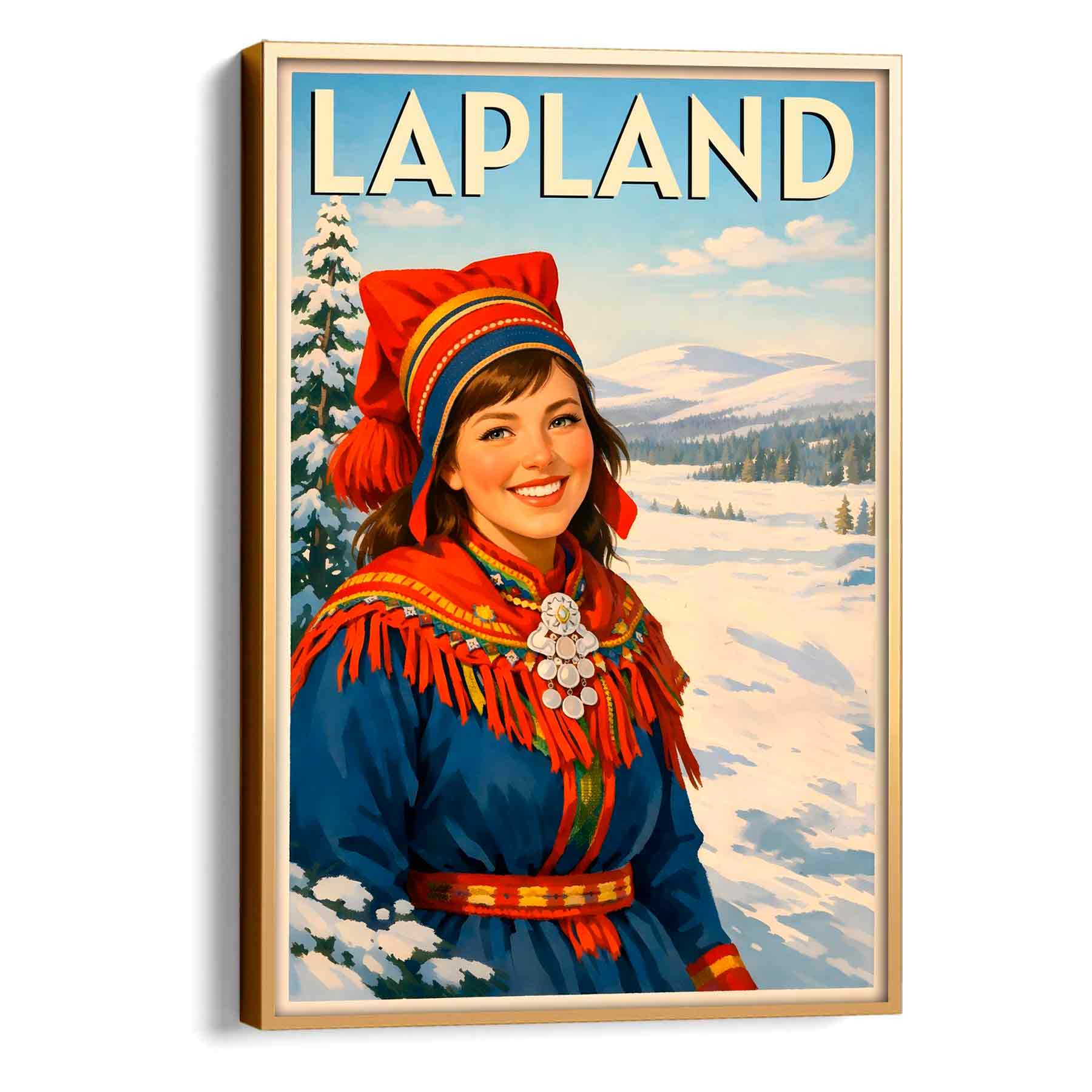 Juliste Talvi Lapissa - KonstFabrik