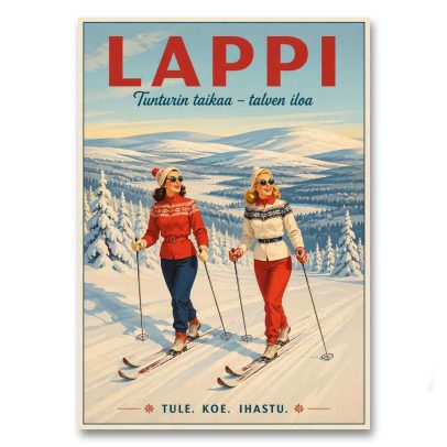 Juliste Lappi - tunturin taikaa, talven iloa