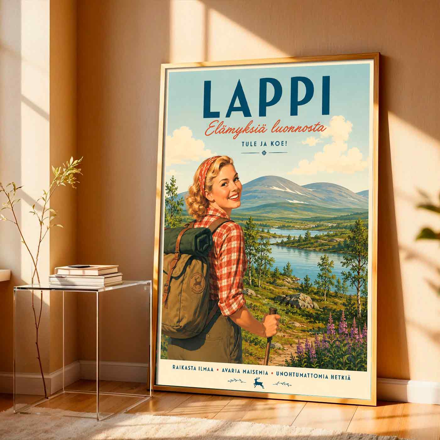 Juliste Lappi vaellus kesällä 1 LÖ 50×70 70x100aaaa