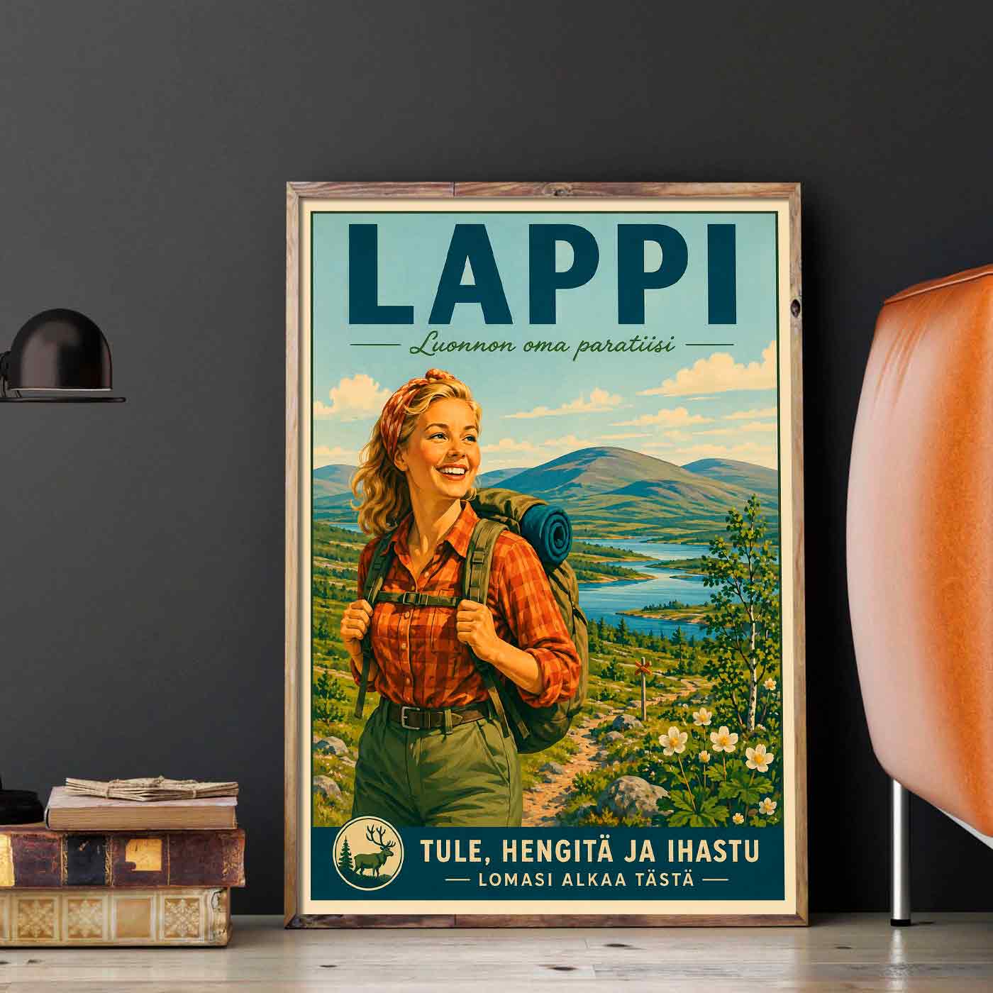 Juliste Lappi vaellus kesällä 2 LÖ 50×70 70x100aaa