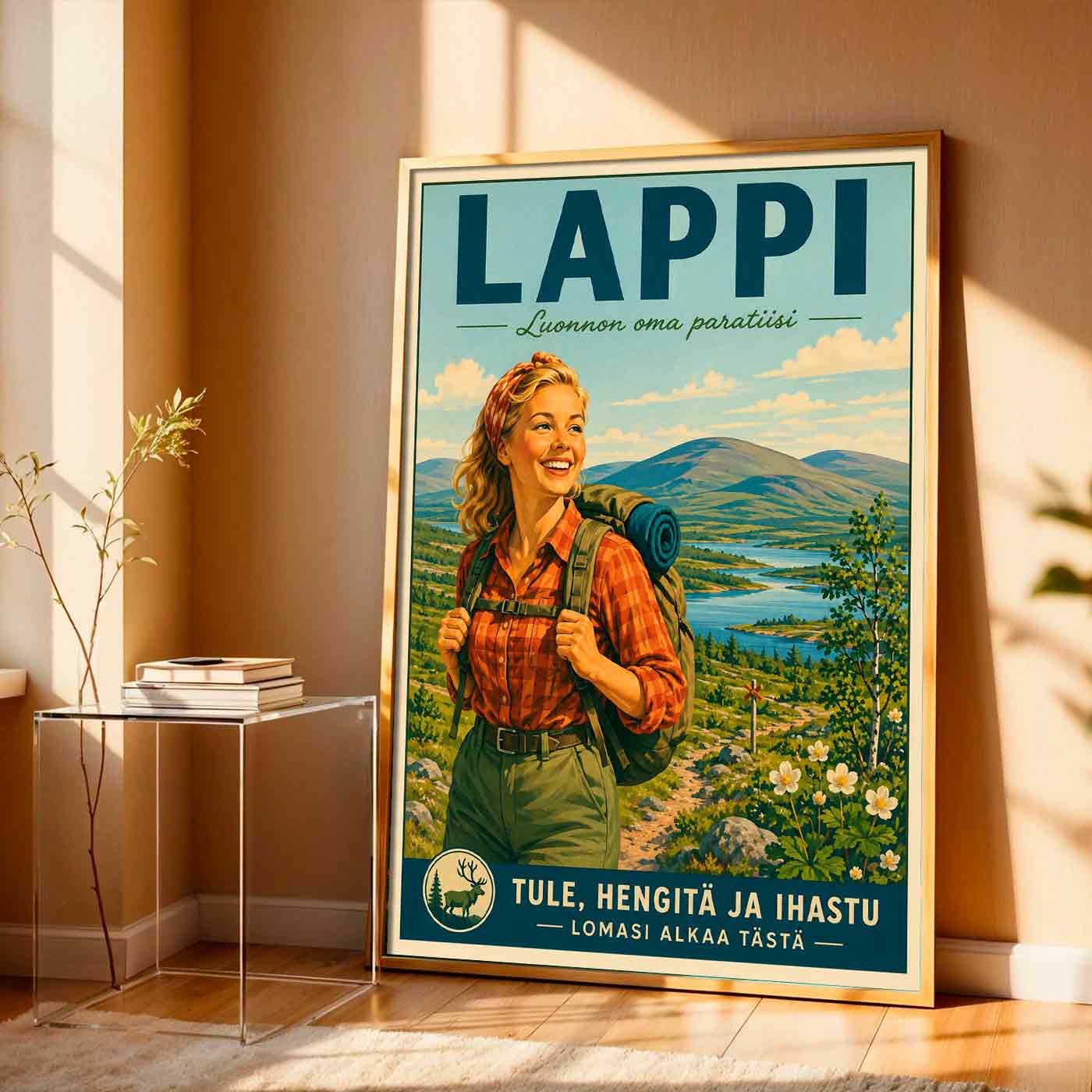 Juliste Lappi vaellus kesällä 2 LÖ 50×70 70x100aaaa