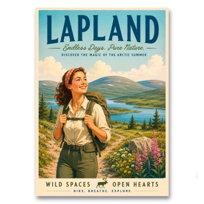 Juliste Lapland - Endless days. Pure nature