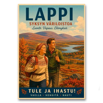 Juliste Lappi - Syksyn väriloistoa