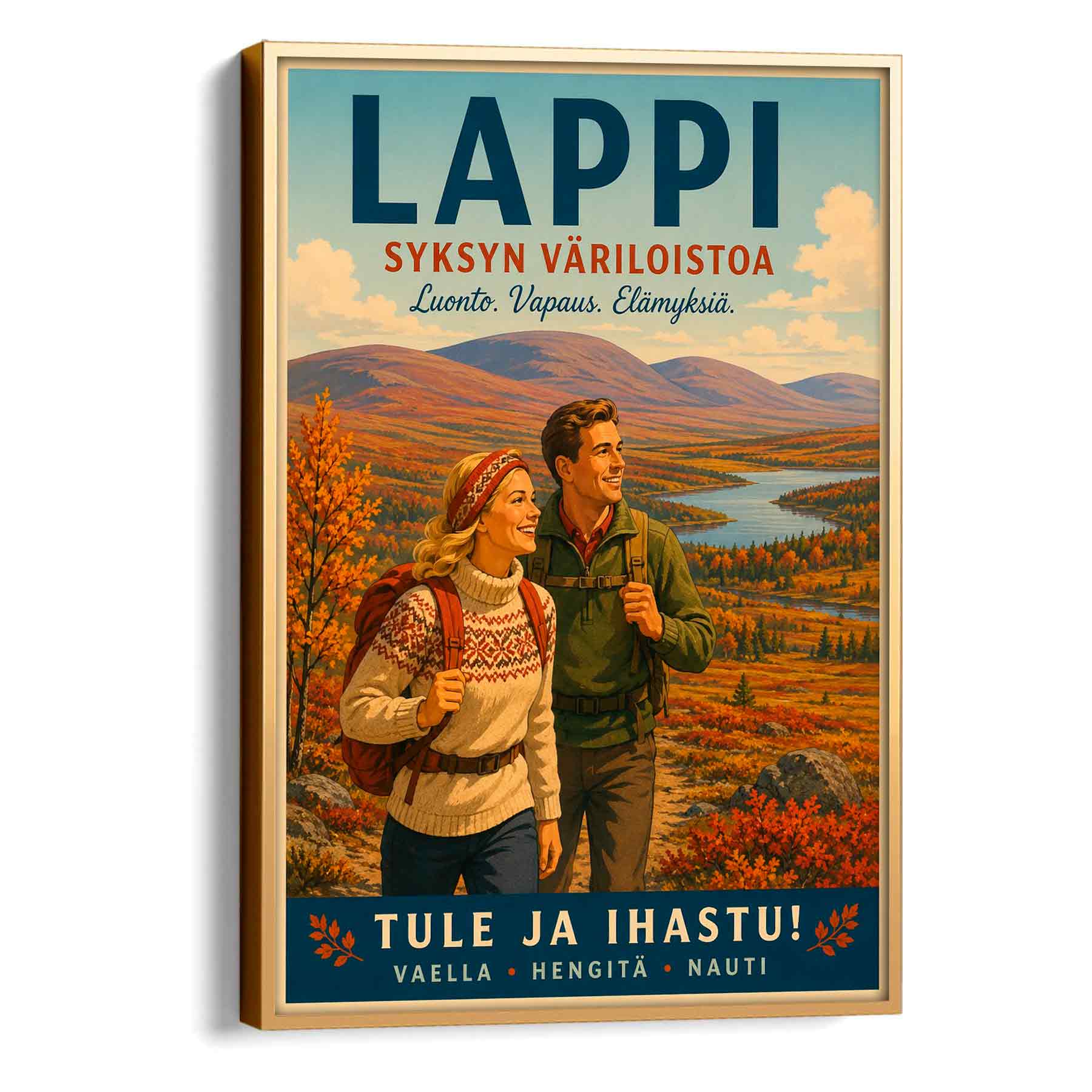 Juliste Lappi vaellus syksy LÖ 50×70 70×100-1aa