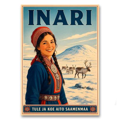Juliste Inari - Tule ja koe aito Saamenmaa
