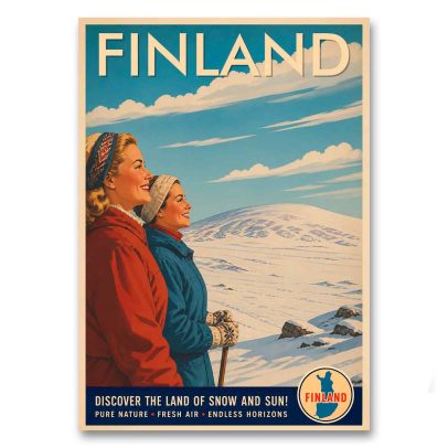 Juliste Finland - Discover the land of snow and sun