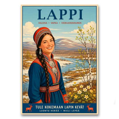 Juliste Tule kokemaan Lapin kevät