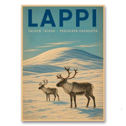 Juliste Lappi - Talven taikaa. Pohjoisen kauneutta