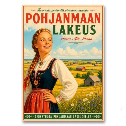 Juliste Pohjanmaan lakeus