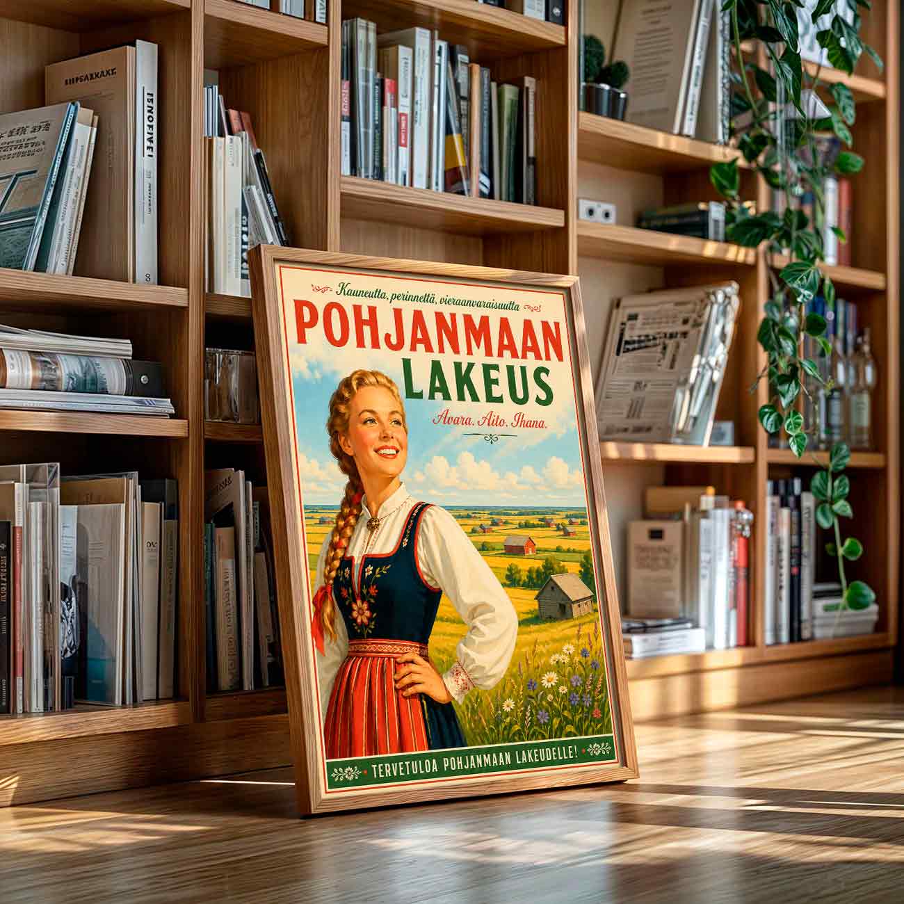 Juliste Matkailu Pohjanmaan Lakeus 1 LÖ 50×70 70x100aaa