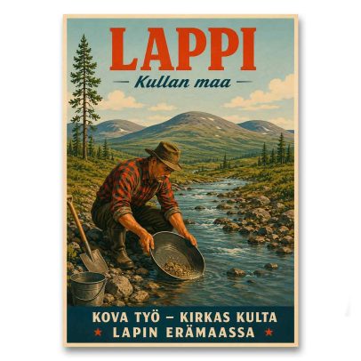 Juliste Lappi - kullan maa