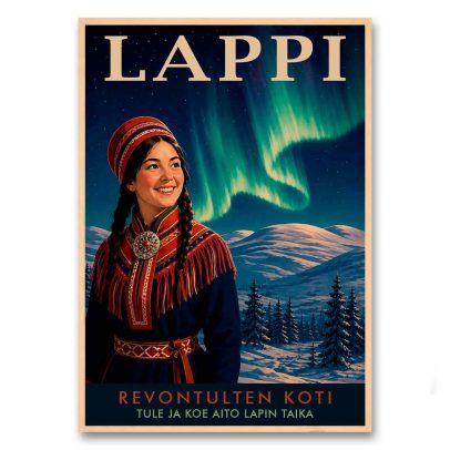 Juliste Lappi - revontulten koti