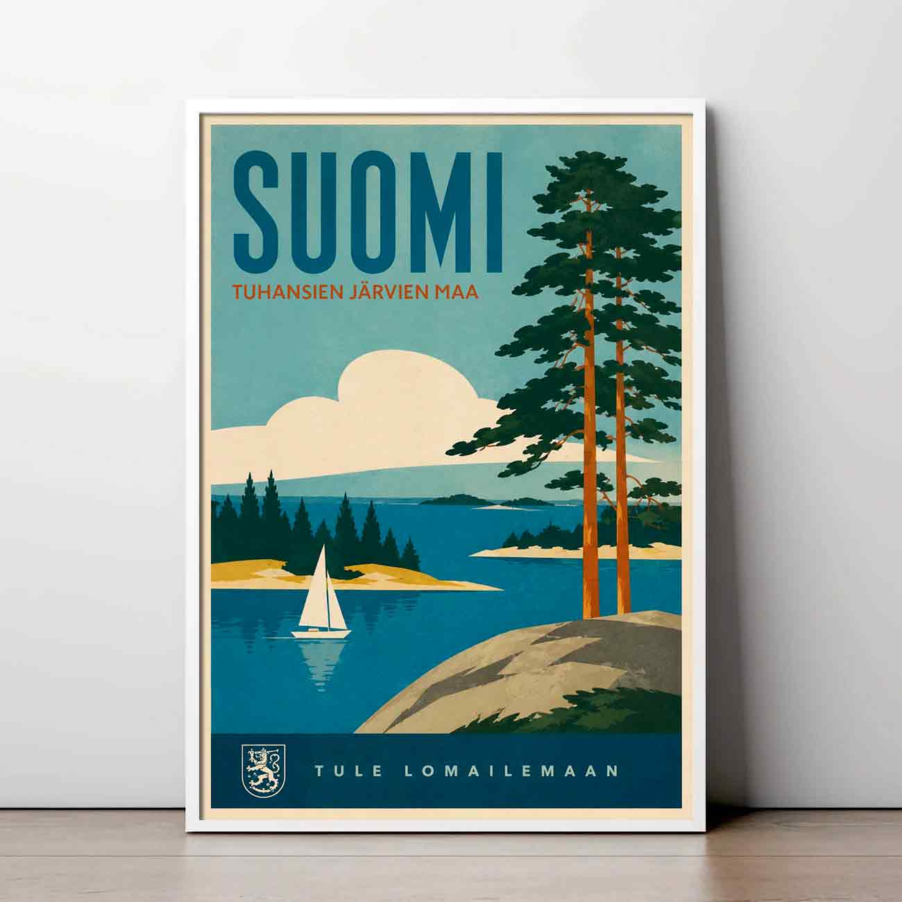Juliste matkailu Suomi 1970 LÖ 50×70 70×100-2aaa