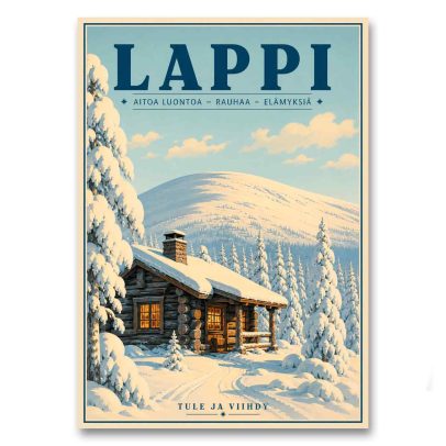 Juliste Lappi - Aitoa luontoa, rauhaa, elämyksiä