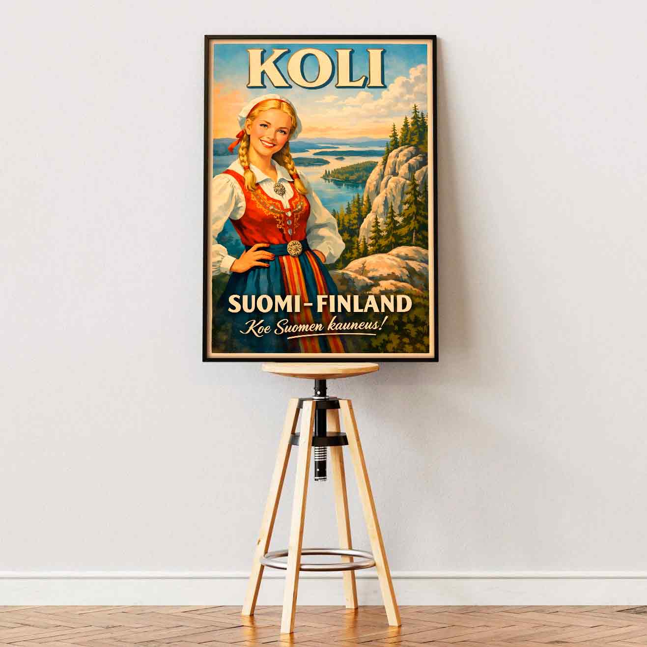 Juliste vintage matkailu Koli 1 LÖ 50×75 70×105-2aaa