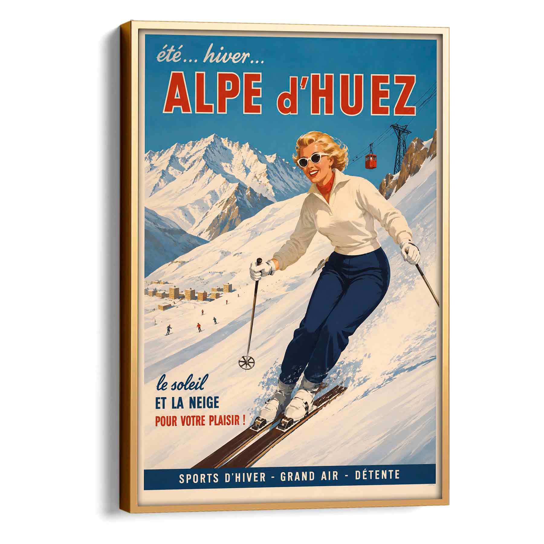 Juliste Alpe d Huez 1 LÖ 50x70aa