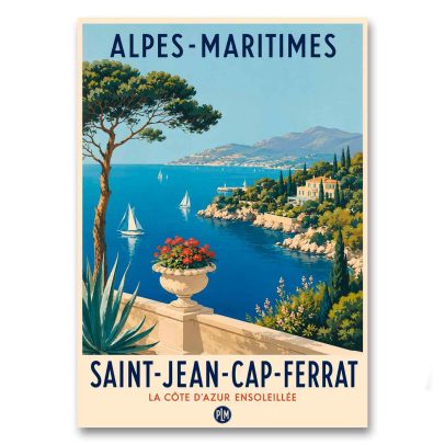 Juliste Saint-Jean-Cap-Ferrat - La Côte D´Azur Ensoleillée