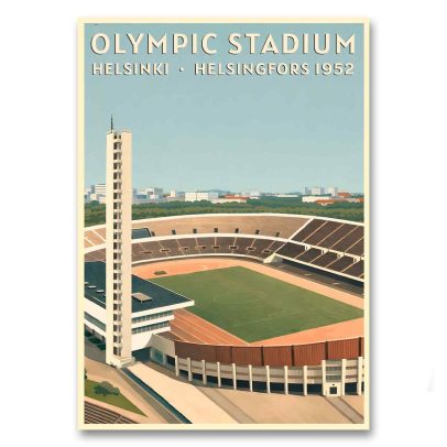 Juliste Helsinki - Olympiastadion - Olympic Stadium