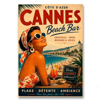 Juliste Cannes Beach Bar