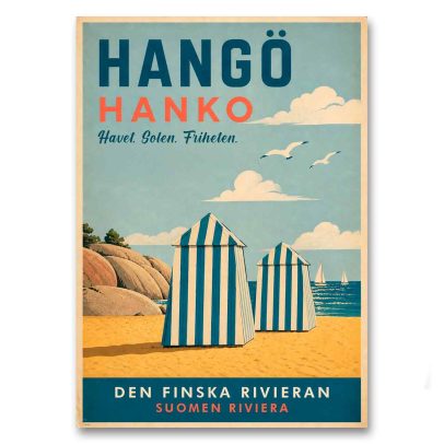 Juliste Hangö - Den Finska Rivieran