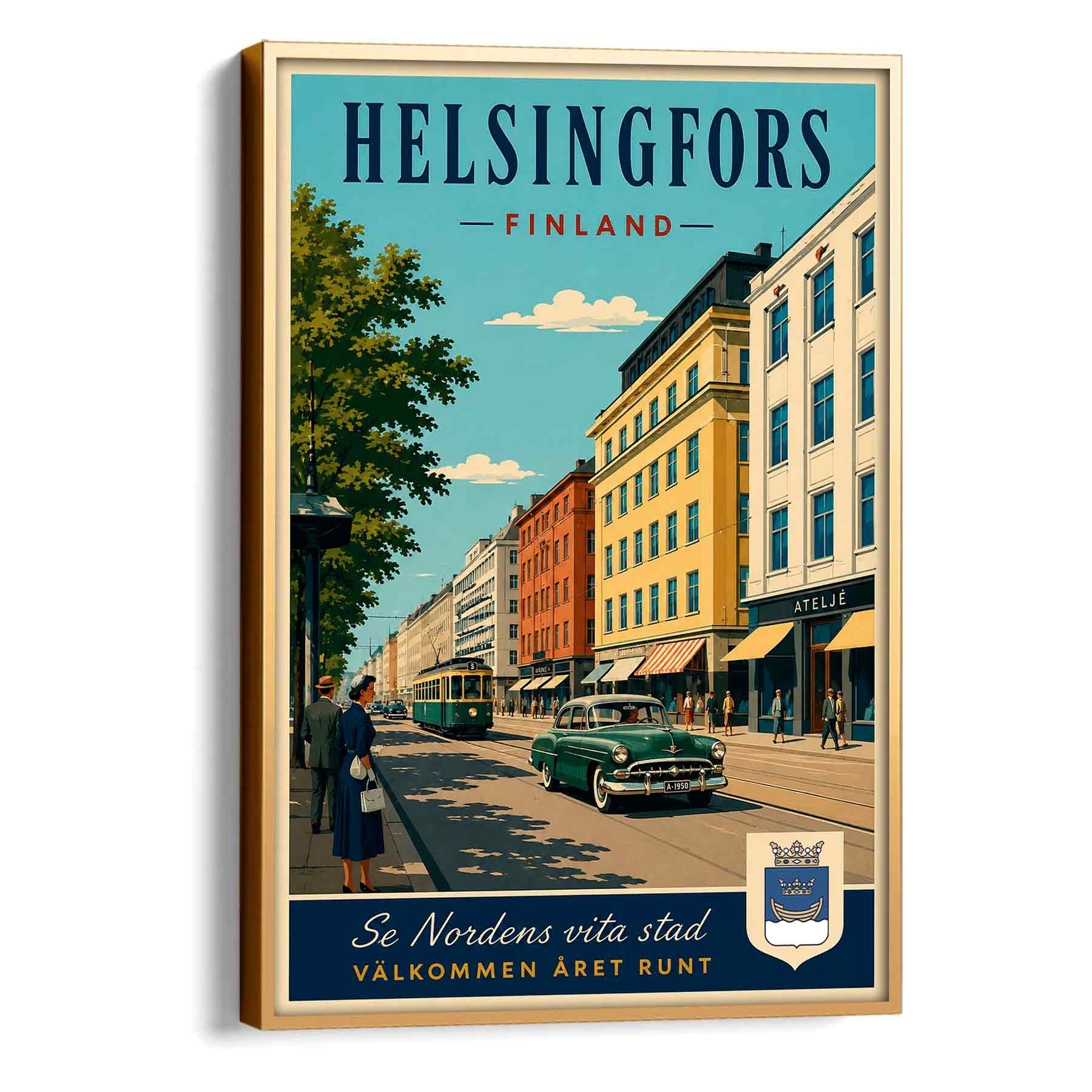 Juliste Matkailu Helsinki 1 LÖ 50×70 70x100aa