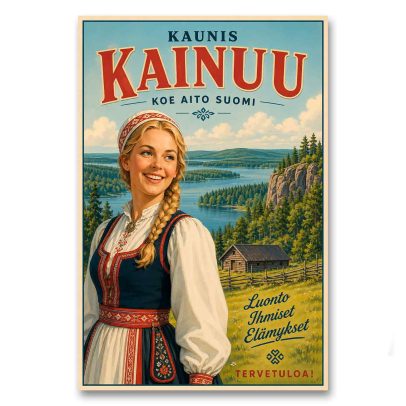 Juliste Kaunis Kainuu - koe aito Suomi