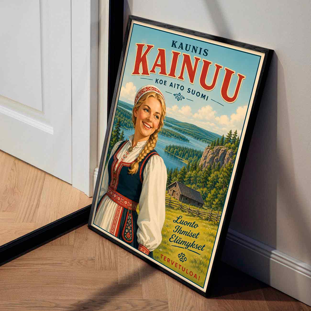 Juliste Matkailu Kaunis Kainuu LÖ 50×75 70x105aa