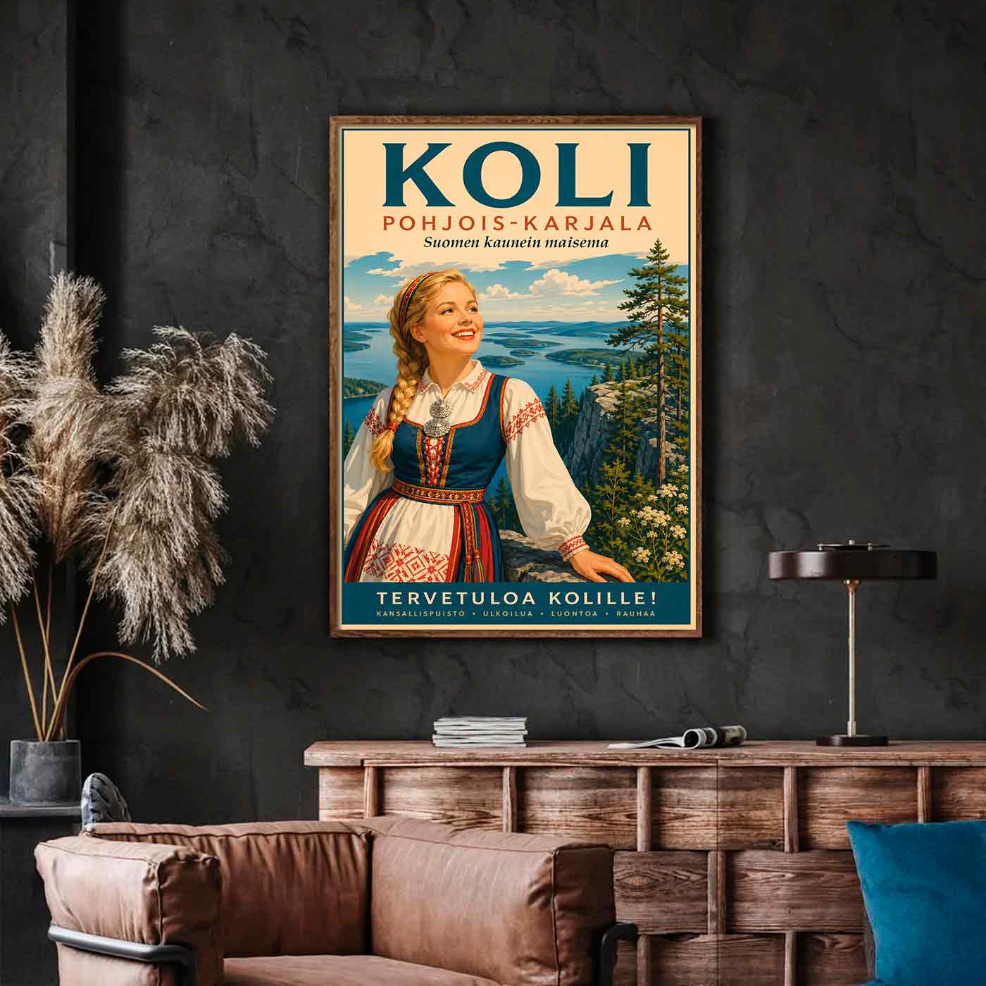 Juliste Matkailu Koli Tervetuloa Kolille LÖ 50×75 70x105aa