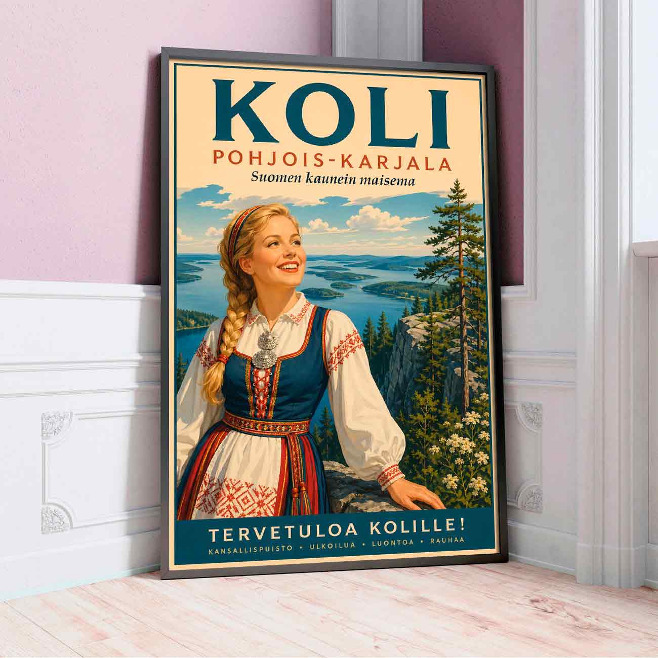 Juliste Matkailu Koli Tervetuloa Kolille LÖ 50×75 70x105aaa