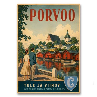 Juliste Porvoo - Tule ja viihdy