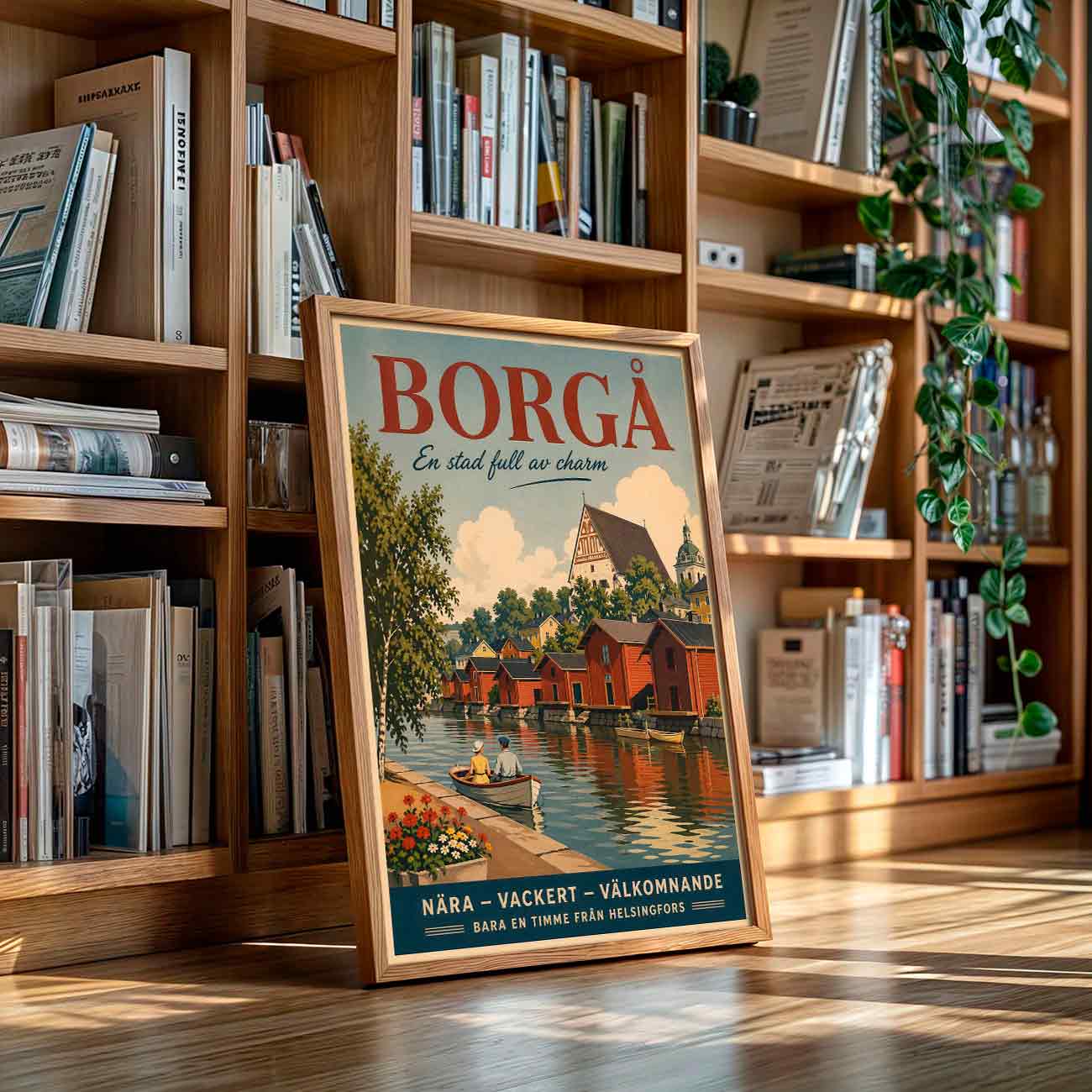 Juliste Matkailu Porvoo 3 LÖ 50×70 70x100aaa
