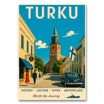Juliste Turku - Worth the Journey