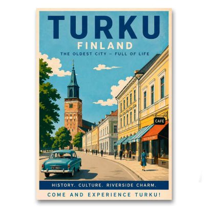 Juliste Turku - Come and Experience Turku