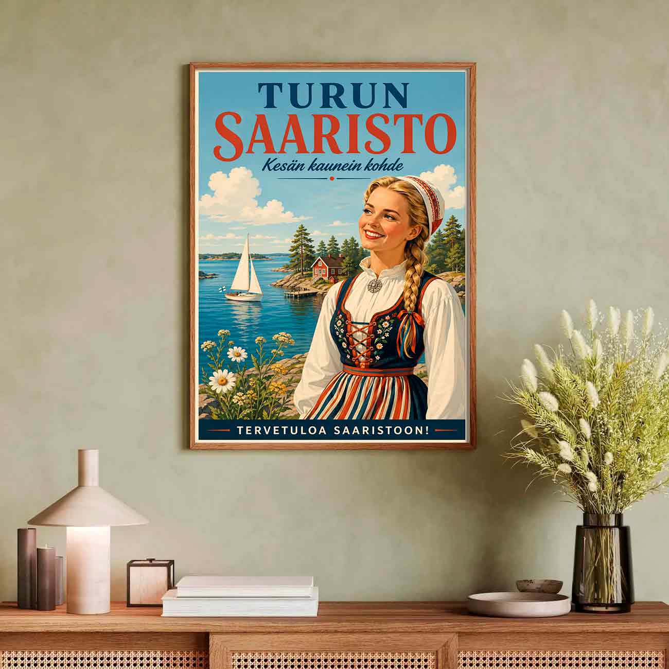Juliste Matkailu Turun saaristo 1 LÖ 50×75 70x105aaa