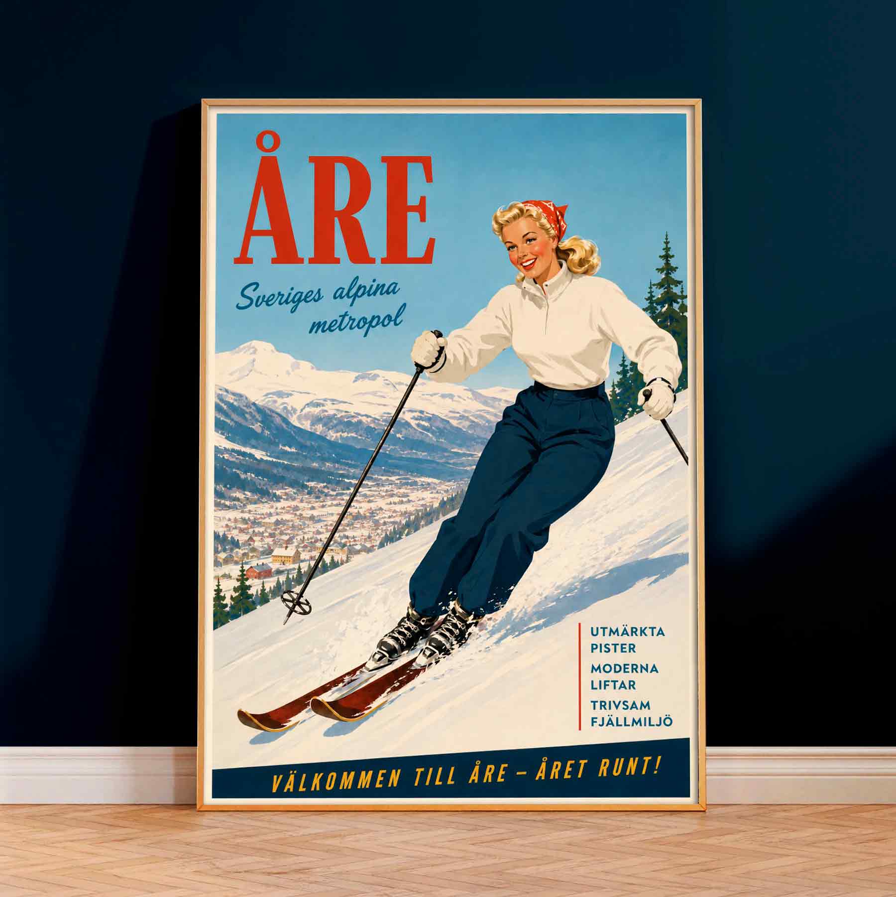 Juliste matkailu Åre LÖ 50×70 70×100-4aaaa