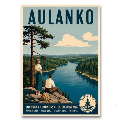 Juliste Aulanko - liikkukaa luonnossa