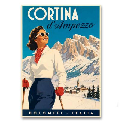Juliste Cortina D´Ampezzo - Dolomiti