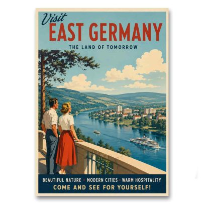 Juliste East Germany - The Land of Tomorrow
