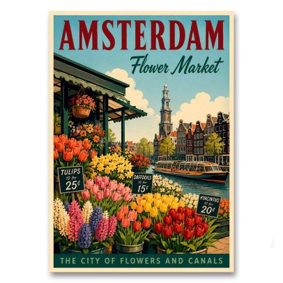 Juliste Amsterdam Flower Market