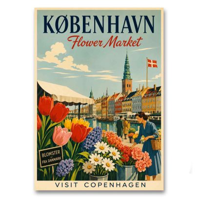 Juliste København Flower Market