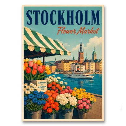 Juliste Stockholm Flower Market