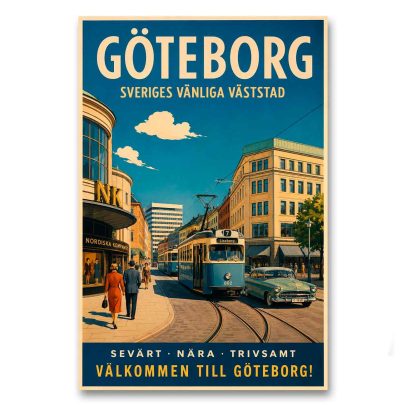 Juliste Göteborg - Sveriges vänliga väststad
